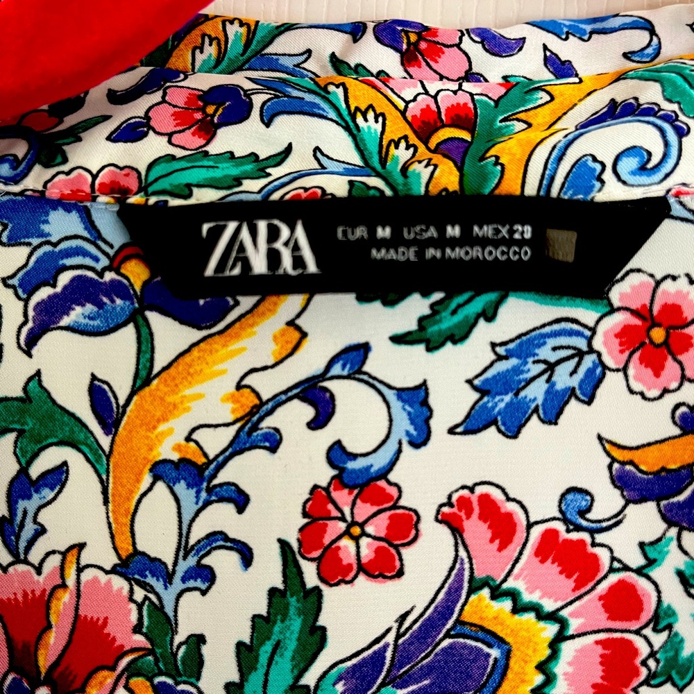 Zara size medium women’s satin top
